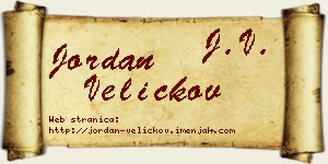 Jordan Veličkov vizit kartica